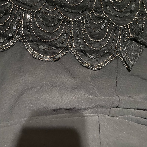 J Kara Women's Petite 3/4 Scallop Beaded Pop Over Gown Size 20W - Picture 7 of 10